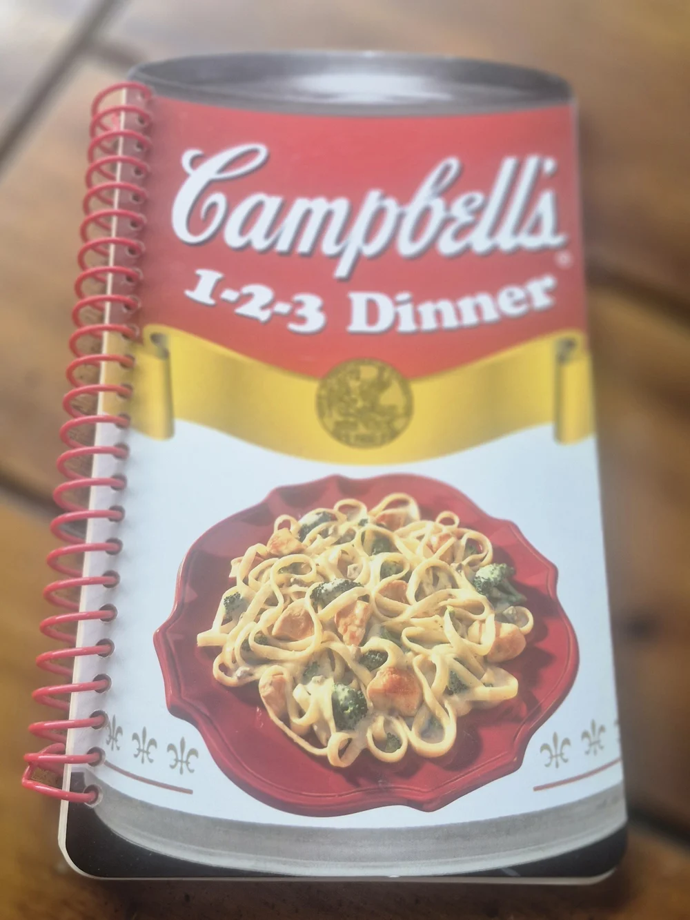 Red 1-2-3 Dinner Recipe Notebook